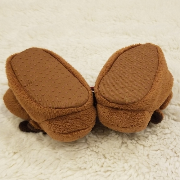 🎉 Infant Moose plaid slippers EUC - Picture 3 of 6